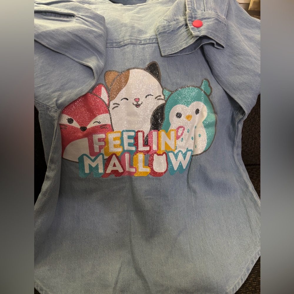Squishmallows Blue Denim shirt